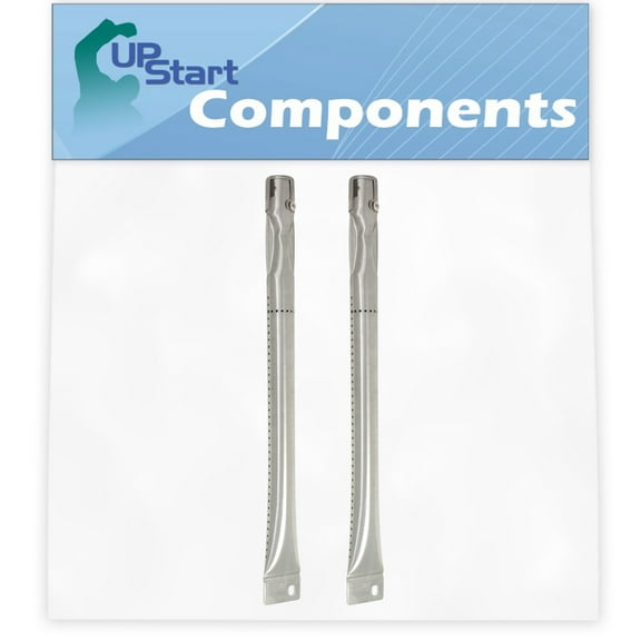 2-Pack BBQ Gas Grill Tube Burner Replacement Parts for Brinkmann 810-1415-W - Compatible Barbeque Stainless Steel Pipe Burners
