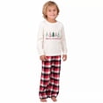 thumbnail image 3 of Pijamas familiares a juego de Navidad, conjunto de pijamas blancos de árbol hermoso de Feliz Navidad, 3 of 4