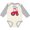Natural and Heather, variant on Inktastic Fun Red Tractor Boys or Girls Long Sleeve Baby Bodysuit