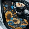 thumbnail image 2 of Xixirimido Blue Butterfly Sunflower Print Car Accessories Sweat Towel Seat Cover Universal Non-Slip for Car Truck SUV Athletic Running Towel for Workout Outdoor Sport Activities2Pack, 2 of 8