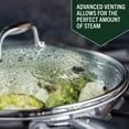 thumbnail image 3 of HexClad 10 inch Hybrid Stainless Steel Frying Pan with Glass Lid, Nonstick, 3 of 10