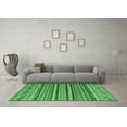 thumbnail image 3 of Ahgly Company Indoor Rectangle Oriental Emerald Green Modern Area Rugs, 2' x 4', 3 of 4