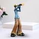 thumbnail image 1 of Estatuas de Resina de Banda Esculturas Figuras de Personajes de Arte Musical Figuras de Artesanías Coleccionables de Músico para Estantería de Trompeta 12x29cm perfecl Estatua de la banda de rock, 1 of 8