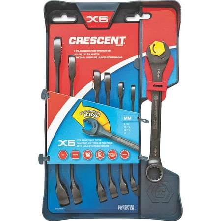 Crescent 7 Piece - Crescent CX6RWM7 7-Piece MM Ratcheting Wrench Set