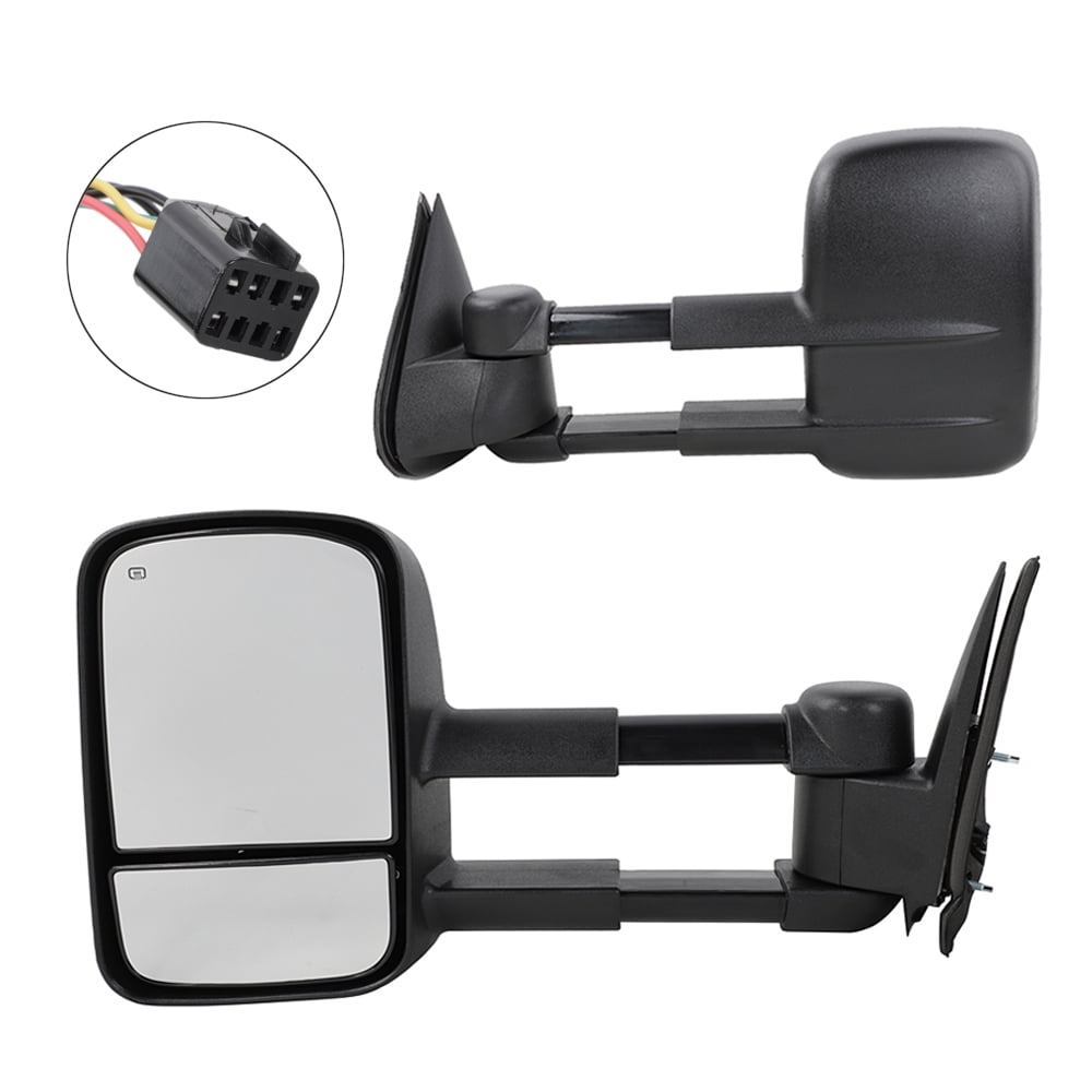 Motoos Towing Mirrors Replacement for 1999-2002 Chevy Silverado / GMC  Sierra 1500 2500HD 3500HD Tahoe Yukon Pickup Power Heated Manual  Telescoping Side Mirrors - Walmart.com