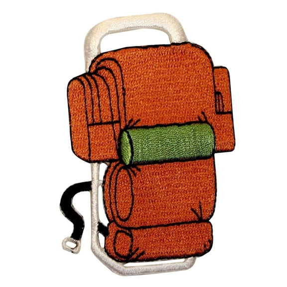 ID 0103 Camping Backpack Scouts Embroidered Iron On Applique Patch