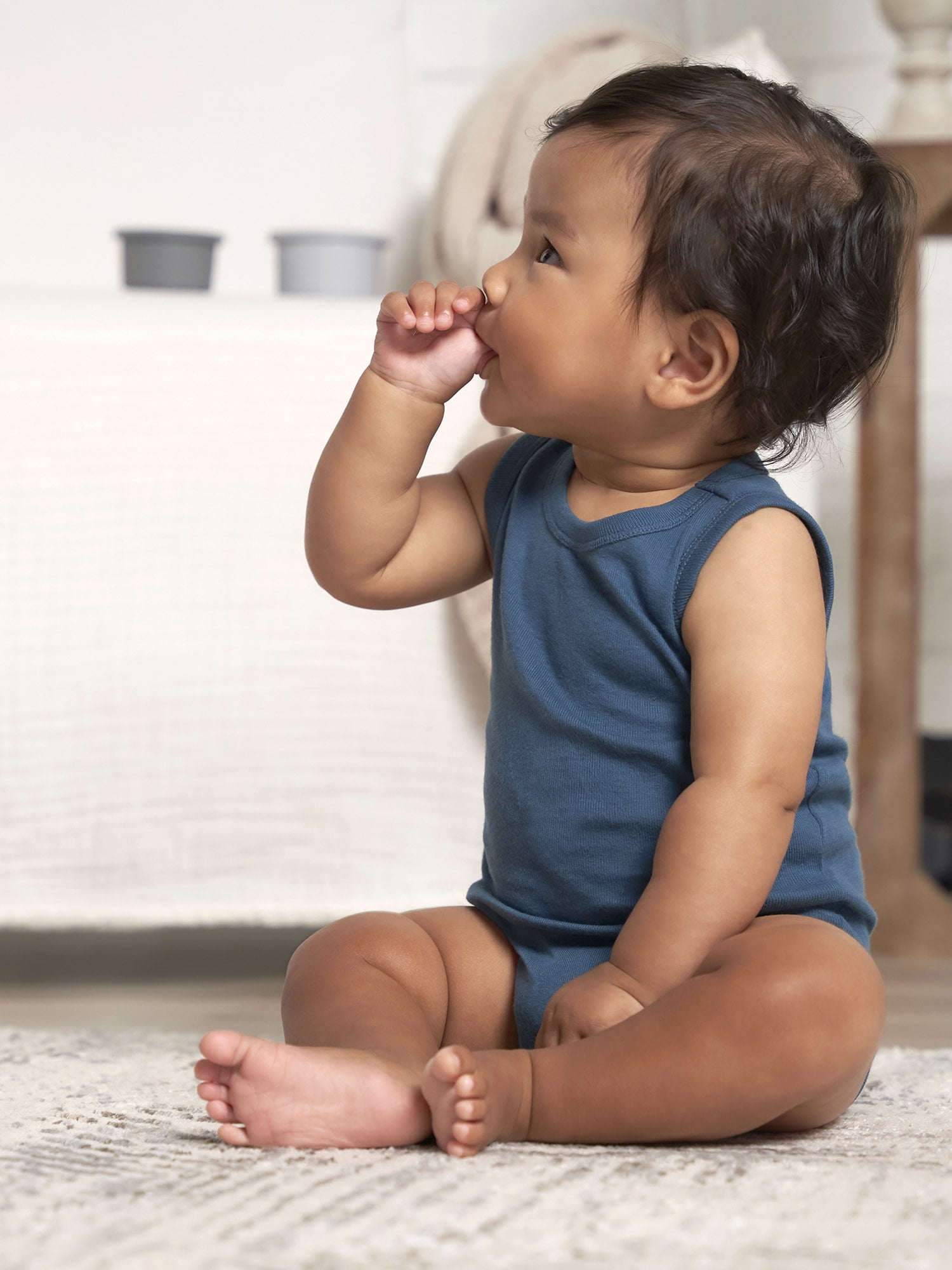 Gerber Baby Boys or Girls Casual Sleeveless Bodysuits, 5-Pack, Sizes 0/3 Months- 24 Months
