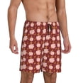 thumbnail image 2 of Naloa Cute Pig with Coins Men's Short Pajama Pants, Lounge Comfort Shorts with Elasticized Waistband and Side Pockets - XX-Large, 2 of 9