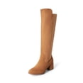 thumbnail image 1 of Botas altas elásticas color camel DREAM PAIRS JENNIFER-3 para mujer talla 5.5, 1 of 7
