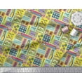 thumbnail image 3 of Soimoi Moss Georgette Fabric Scissor,Buttons & Machine Sewing Print Sewing Fabric Yard 42 Inch Wide, 3 of 3