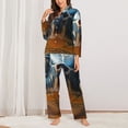 thumbnail image 2 of Sikiie Realistic Cute Sea Turtle Women's Long-Sleeve Shirt and Full-Length Bottom Pajama Set (s-xxl)-Medium, 2 of 7