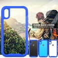 thumbnail image 2 of iPhone XR Case 6.1", Allytech Clear Silicone Hard PC Shell Full Body Protective Support Wireless Charing Bumper Rugged Anti-Scratch Hybrid Rubber Case Cover for Apple iPhone XR 6.1 Inch 2018, Blue, 2 of 6