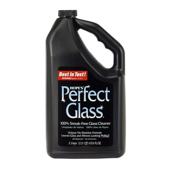 Hope's Perfect Glass Cleaner Refill, 67.6-Ounce, Streak-Free Glass Cleaner Refill, Less Wiping, No Residue Pack of 1