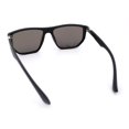thumbnail image 7 of Polarized Mens Flat Top Sport Plastic Geometric Rectangle Sunglasses [Black - Blue Mirror], 7 of 7