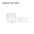 thumbnail image 4 of Unique Bargains 8Pack 150ml Clear Plastic Jars with White Lid Food Storage Containers for Kitchen, 4 of 5