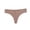 Coffee, variant on Womens Seamless Thong Panties Ice Silk Metal Ring Detail Scalloped Edge Plus Size Underwear