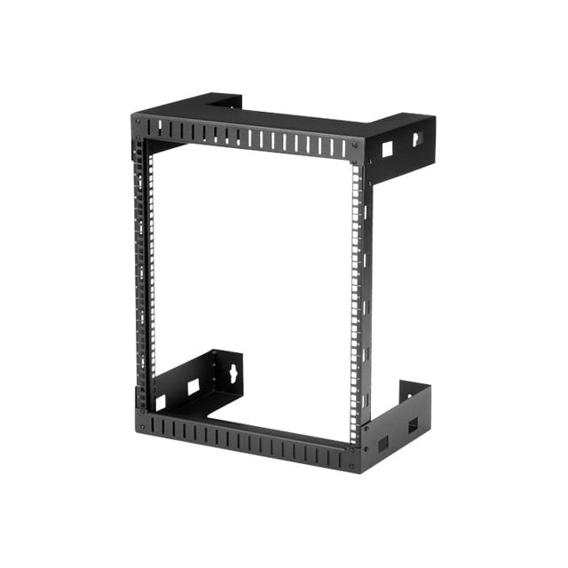 StarTech.com 12U Open Frame Wall Mount Network Rack - 2-Post 12" Depth Computer, Data, AV, Media, IT Equipment Rack - 198lbs Capacity (RK12WALLO)