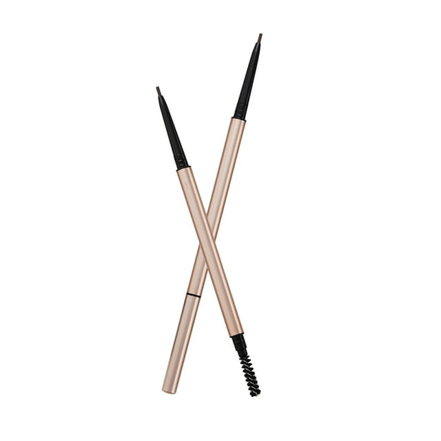 Crayon à Sourcils Imperméable de Qualité Longue Durée Double Face avec Brosse