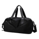 thumbnail image 4 of Bolsa de viaje de lona, ​​bolsa de equipaje con múltiples bolsillos, resistente al agua, bolsa de entrenamiento. negro grande, 4 of 9
