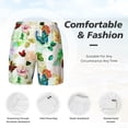 thumbnail image 5 of Balery Floral Vintage Mens Swim Trunks Swim Shorts for Men Quick Dry Inseam Beach Shorts with Compression Liner Pocket-Medium, 5 of 9