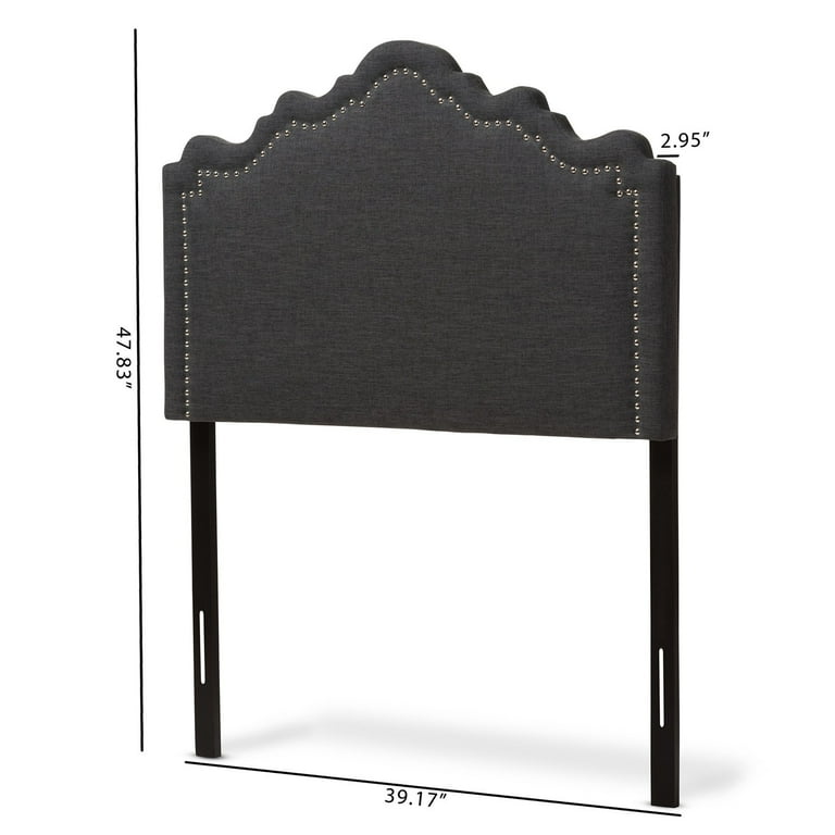 Baxton Studio Nadeen Modern and Contemporary Dark Grey Fabric Queen Size Headboard Baxton Studio Nadeen Modern and Contemporary Dark Grey Fabric Queen Size Headboard