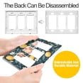 thumbnail image 4 of Yayeee Rocker Switch Wall Plate 1-Gang 4.6"x2.9" Home Decorative Outlet Cover, Blue Floral Lemons, 4 of 6