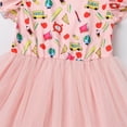 thumbnail image 6 of IDOPIP Toddler Kids Girls Back to School Tulle Tutu Dress Pencil Print First Day of School Outfit, 6 of 8