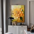 thumbnail image 4 of Framed Flower Canvas Print Rustic Creamy Yellow Wood Grain Room Decor White Jasmine and Rusty Watering Cans Painting for Living Room Bedroom Home Decor Ready to Hang 12x16in, 4 of 7
