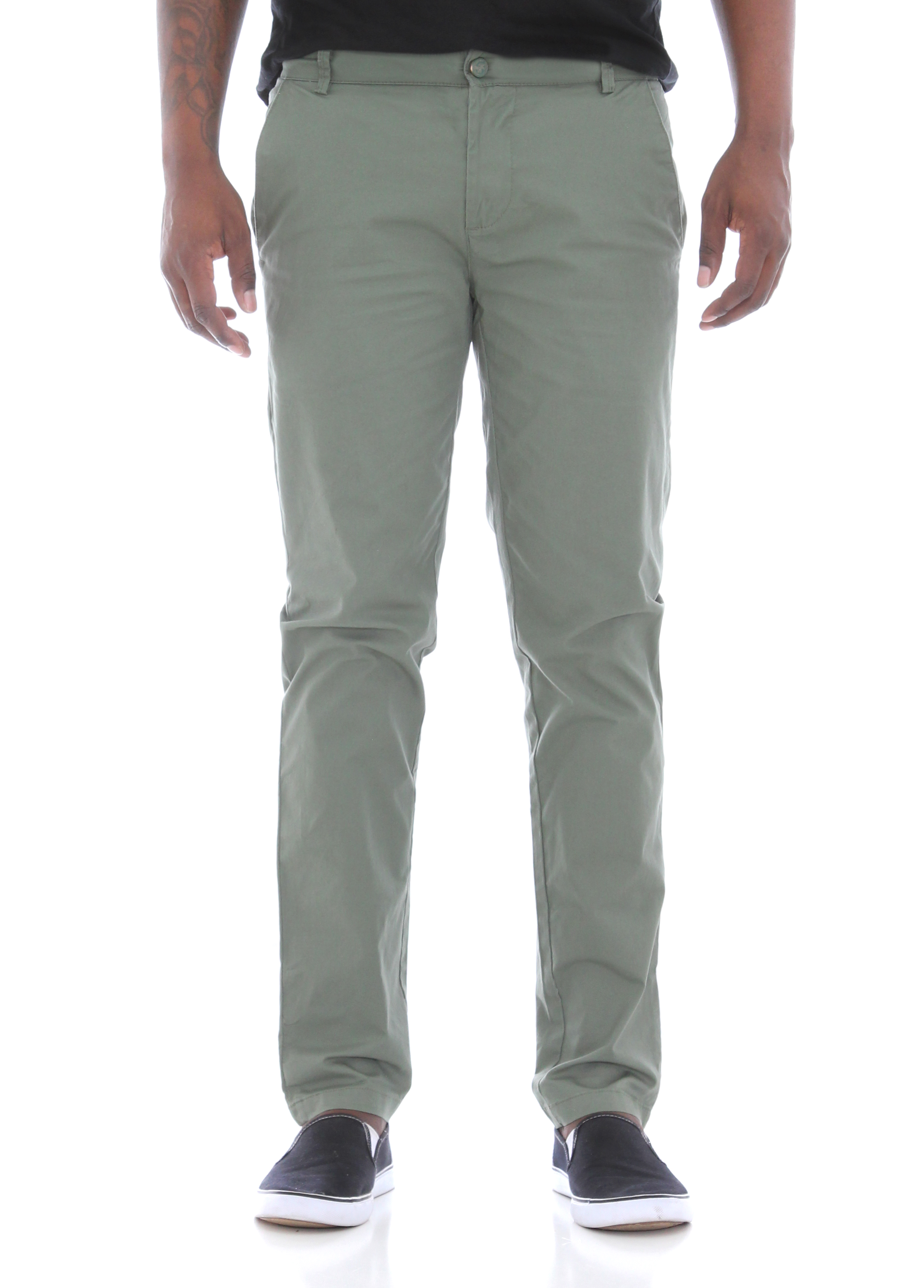 Royal Blue Royal Blue Men's Skinny Fit Stretch Twill Chino Pants