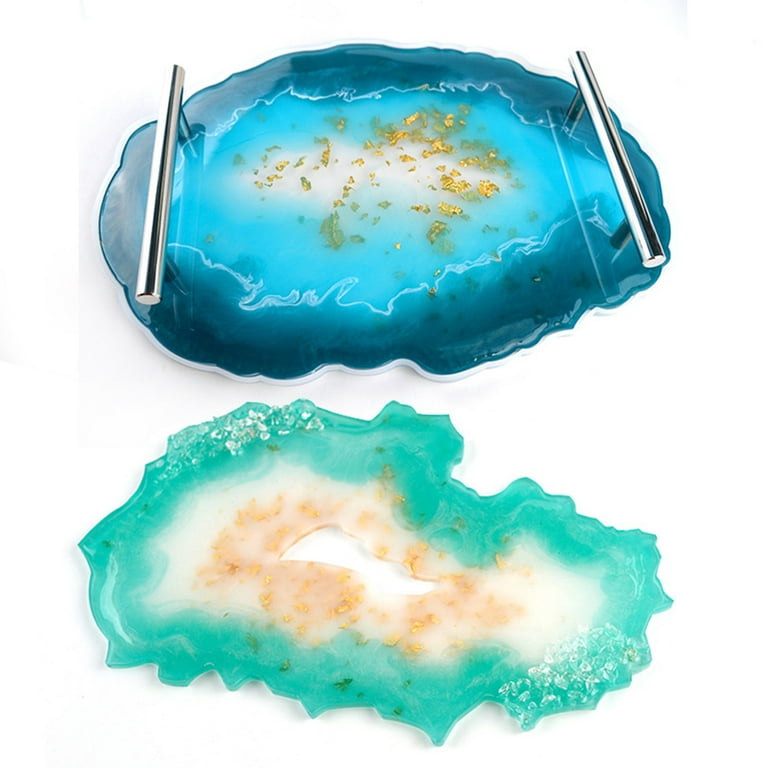 Silicone Tray Mold Resin Molds, Oval Fruit Tray Mold, Large Irregular –  LightningStore