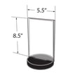 thumbnail image 2 of 5.5"W x 8.5"H Vertical Frame on a Weighted Black Round Base, 10-Pack, 2 of 3