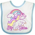 thumbnail image 3 of Inktastic Big Sister Unicorn Girls Baby Bib, 3 of 4