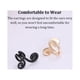 thumbnail image 5 of Guardurnaity Ear Cuff sin Piercing inhibición flor forma elegante Earclip falso cartílago pendientes para Mujeres Hombres accesorios de boda Ropa, zapatos y accesorios Miscelánea Negro, 5 of 6