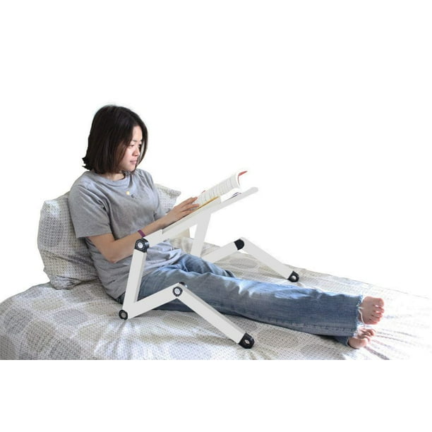 Support de livre pour la lecture, porte-livre ergonomique réglable pour  bureau, support de livre de recette avec trombones flexibles, porte-livre  portable pour la lecture dans le lit