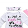 thumbnail image 4 of Newborn Infant Baby Girls Outfit Clothes Romper Jumpsuit Pants Set, 4 of 6