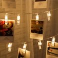 thumbnail image 3 of Cadena de luz LED con Clip de 3M, iluminación de hadas para dormitorio, foto de pared, decoración de Navidad, lámparas de cadena de foto romántica, declaración de cumpleaños, 3 of 5