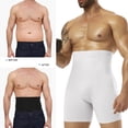 thumbnail image 3 of Lalamelon Mens Shapewear Tummy Control Underwear Compression Shorts Slimming Body Shaper Leg Boxer Briefs, 3 of 4