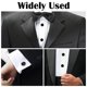 thumbnail image 3 of 2 Pares de Gemelos para Hombre , Gemelos de Tono Clásico de Acero Inoxidable , Gemelos Negros Plateados , Gemelos con Botón de Traje , Regalos de Boda , Regalos de Joyería de Graduación, 3 of 7