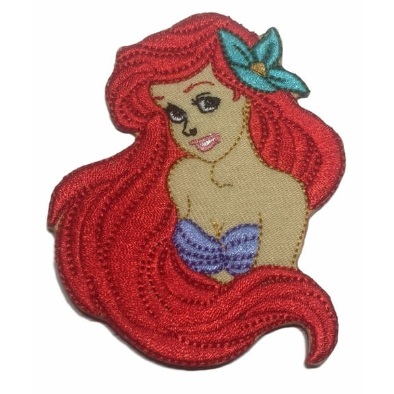 The Little Mermaid Ariel 3" Tall Embroidered Patch