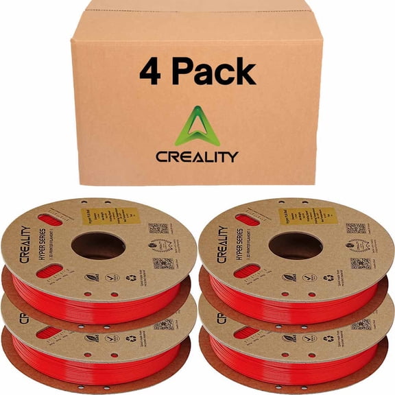 Creality Red PETG Filament  1.75mm High-Speed 3D Filament for K1 Max 30-600mm/s Printing 1kg/2.2lbs Spool Dimensional Accuracy  /- 0.03mm