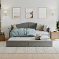 thumbnail image 4 of AFI Nantucket Wood Twin Size Daybed Frame with Twin Trundle, Grey, 4 of 16