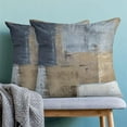 thumbnail image 2 of Beige Pillow Covers 20x20 Set of 2, Brown Grey Abstract Art Painting Throw Pillows for Couch, Modern Throw Pillowcase Square Cushion Cover Gift for Couch Sofa Bed, 2 of 6