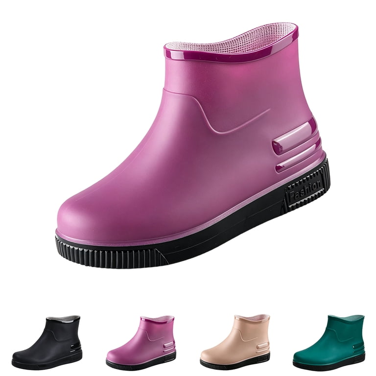 NexTorq Womens Rain Boots Ankle Rainshoes Waterproof Slip On