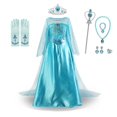 thumbnail image 3 of Disney-vestido de princesa Elsa y Anna para niñas, traje de malla para Cumpleaños, Halloween, carnaval, fiesta de Pascua, disfraz de Frozen, 2024, 3 of 5
