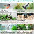 thumbnail image 2 of Multipurpose Aquarium Cleaning Tools Telescopic Long Handle Cleaning Tool Kit Clean Tool Heads for Glass Fish Tank ( Clean Heads), 2 of 6