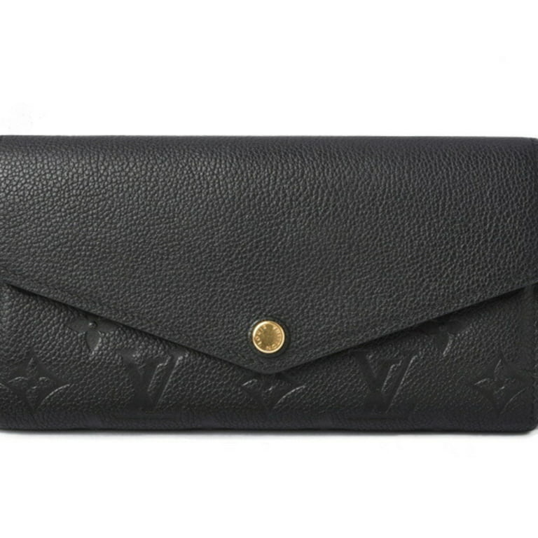 Louis Vuitton Noir Monogram Empreinte Leather Sarah Wallet