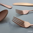 thumbnail image 3 of Elyon Tableware® 20-Piece Reflective Rose Gold Copper Flatware Set, Stainless Steel, Service For 4, 3 of 7