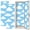 Color 2, variant on 2 Pcs School Locker Magnetic Wallpaper 12" x 36" Fluffy Clouds Light Blue Sky Summer Decor Reusable Removable Locker Accessories Back to School Supplies