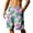 Wine, variant on Men's Swim Trunks Hawaiian Tropical Flower Swimsuits Beach Elastic Waist Shorts with Pockets