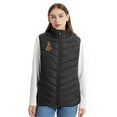 thumbnail image 3 of Gamivast Heated Vest for Women Plus Size Printed Sleeveless 8 Heating Zones Jackets with 3-Levels Warm Stand Collar Zip up Coats with Pockets Casual USB Charging Christmas no Power Bank, 3 of 5